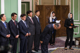 استقبال رسمی از رئیس جمهوری کره جنوبی 